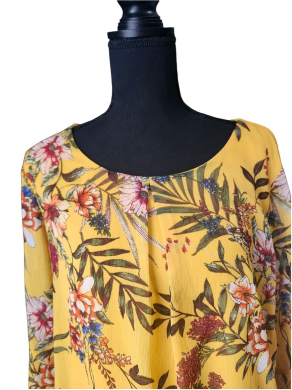 ALYX Yellow Floral Blouse L - Picture 2 of 9